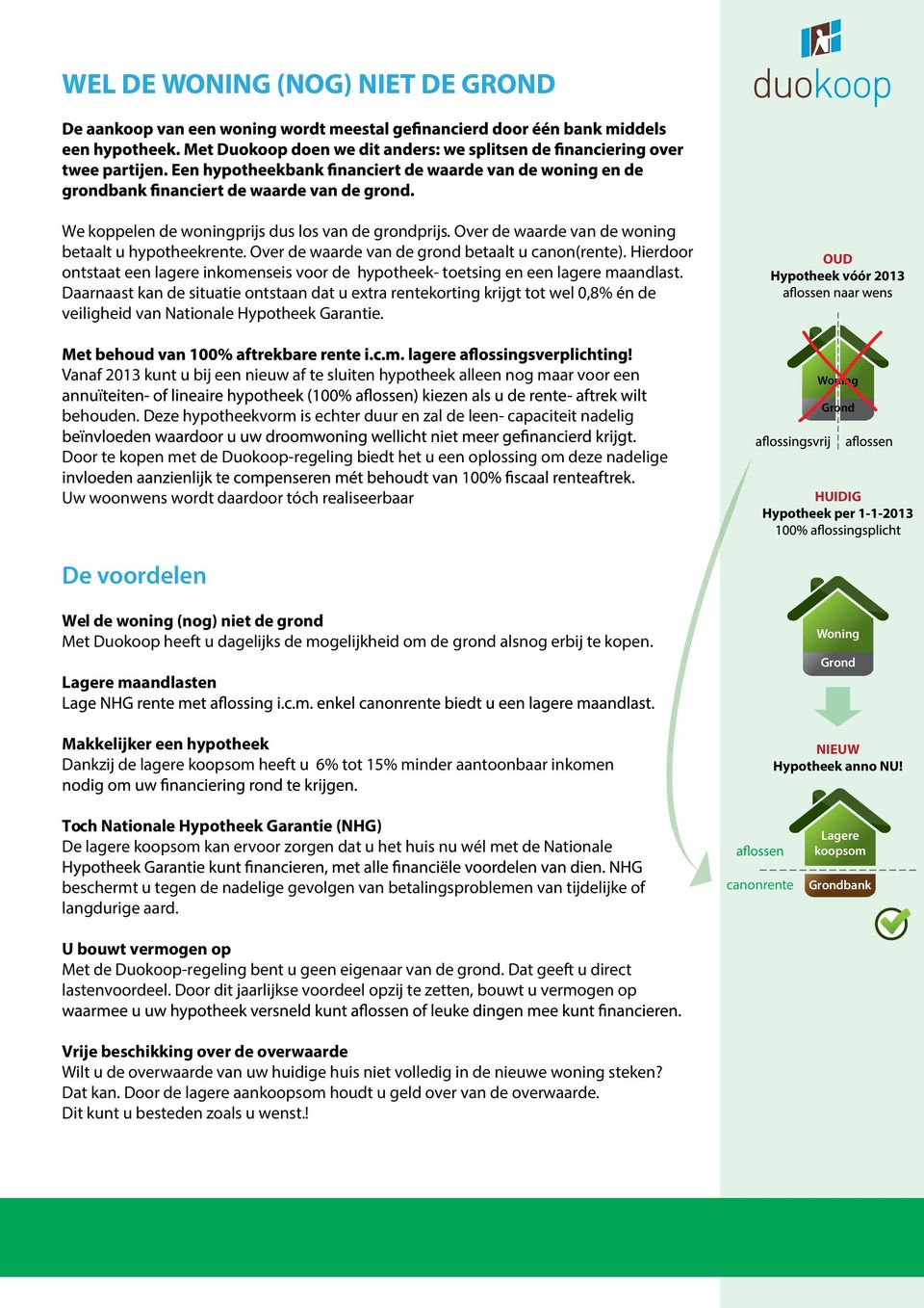 Daarnaast kan de situatie ontstaan dat u extra rentekorting krijgt tot wel 0,8% én de veiligheid van Nationale Hypotheek Garantie.