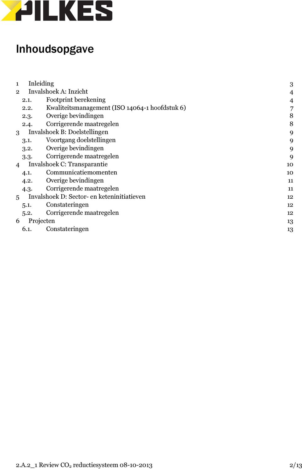 1. Communicatiemomenten 10 4.2. Overige bevindingen 11 4.3. Corrigerende maatregelen 11 5 Invalshoek D: Sector- en keteninitiatieven 12 5.1. Constateringen 12 5.