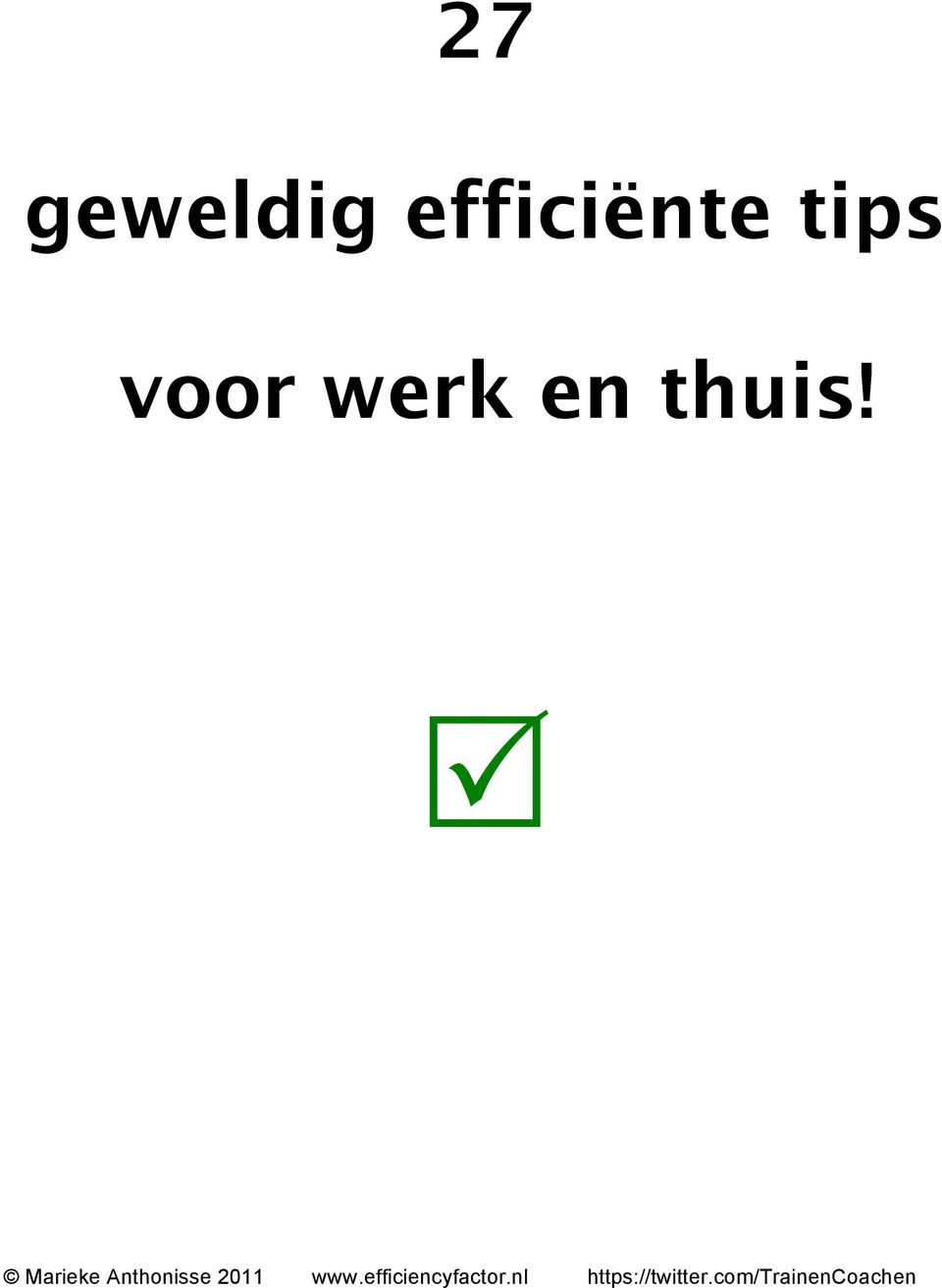 tips voor