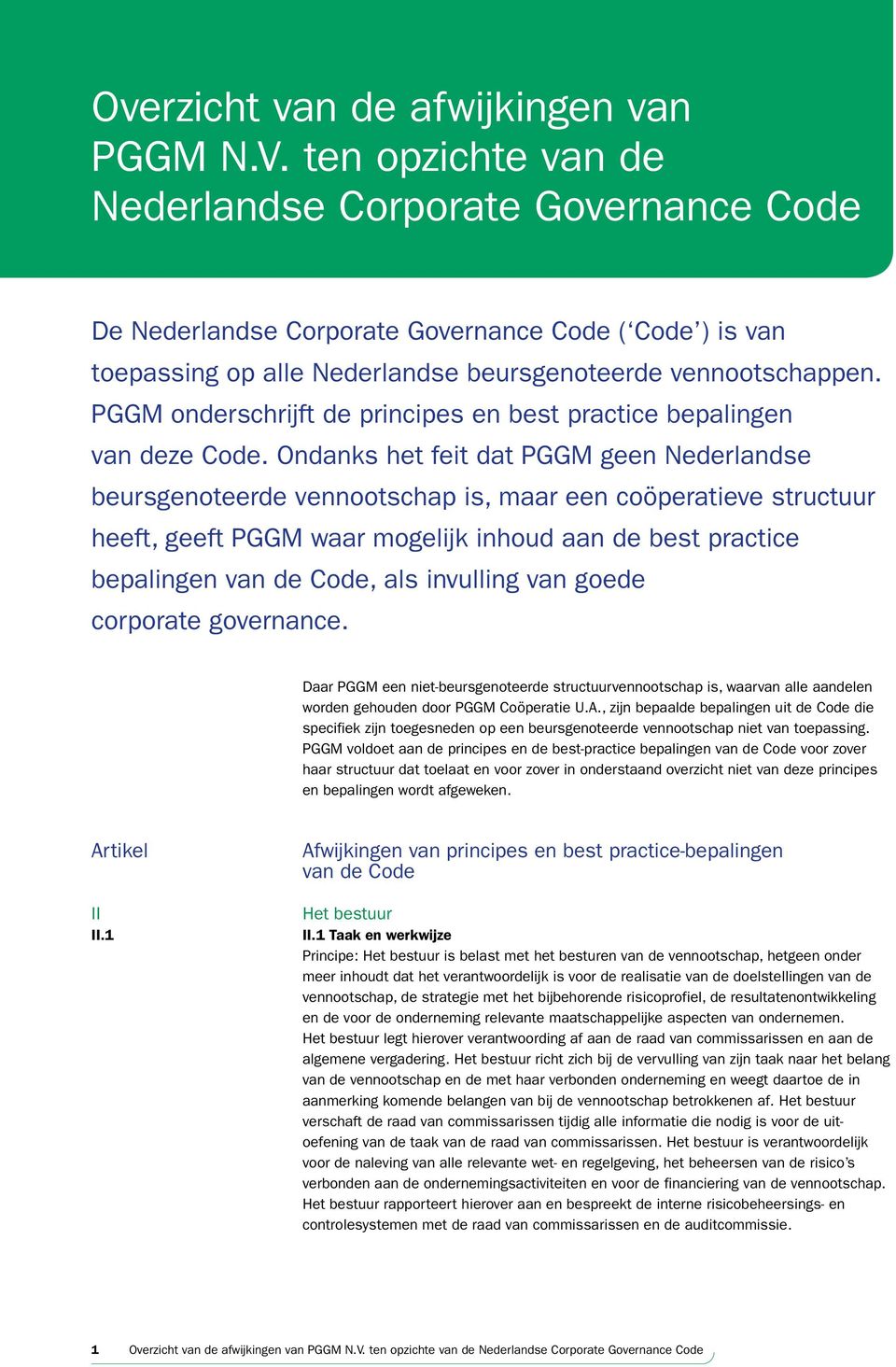 PGGM onderschrijft de principes en best practice bepalingen van deze Code.