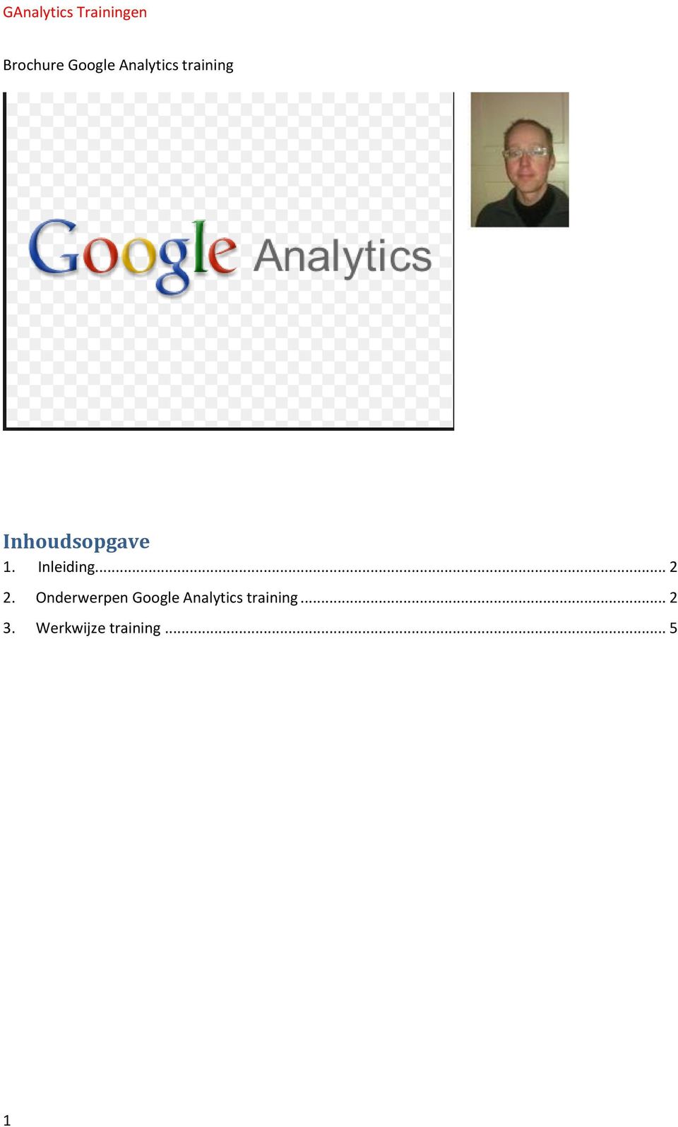 Onderwerpen Google Analytics