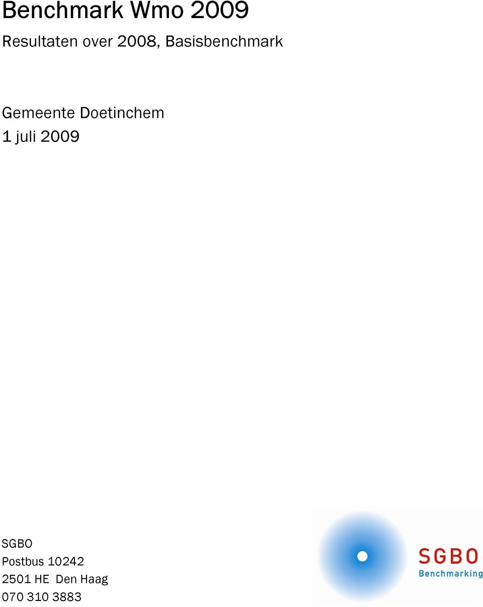 Gemeente Doetinchem 1 juli 2009