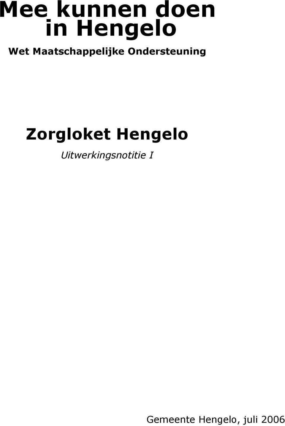 Zorgloket Hengelo