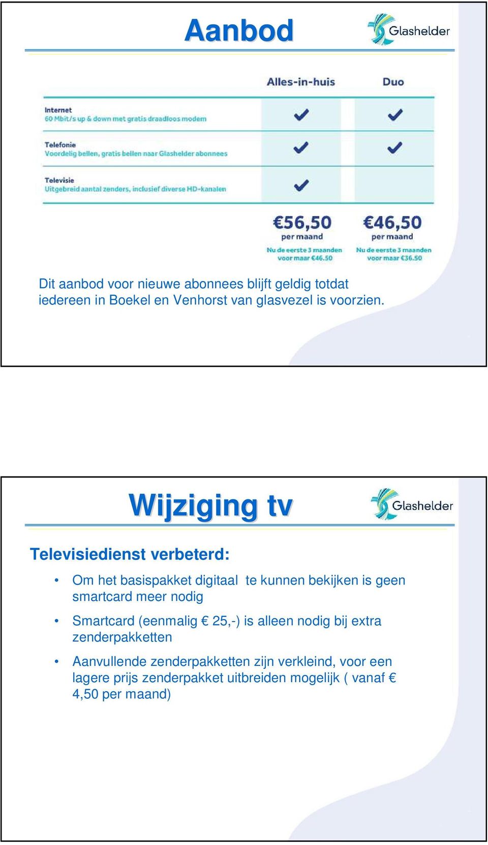 Wijziging tv Televisiedienst verbeterd: Om het basispakket digitaal te kunnen bekijken is geen smartcard