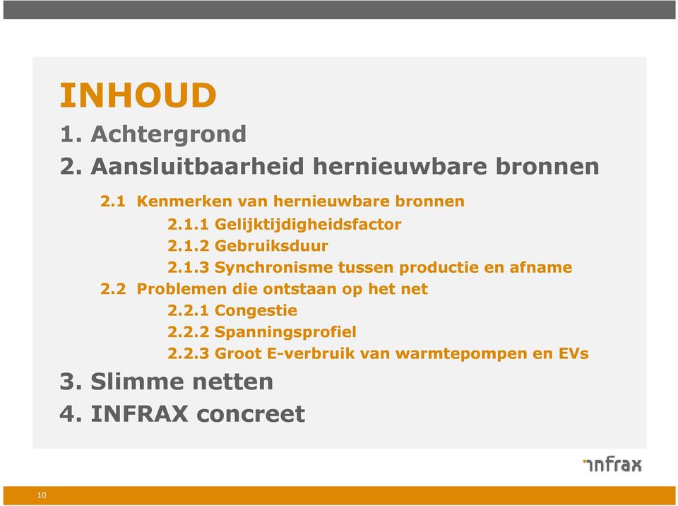 2 Problemen die ontstaan op het net 2.2.1 Congestie 2.2.2 Spanningsprofiel 2.2.3 Groot E-verbruik van warmtepompen en EVs 3.