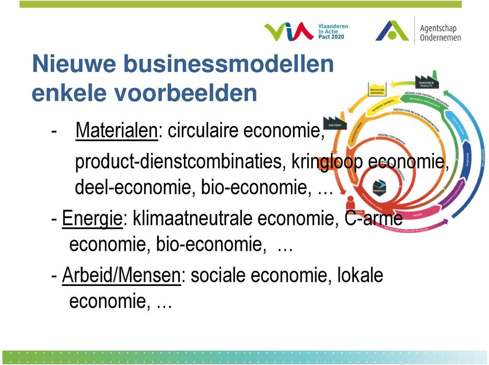 deel-economie, bio-economie, - Energie: klimaatneutrale economie,