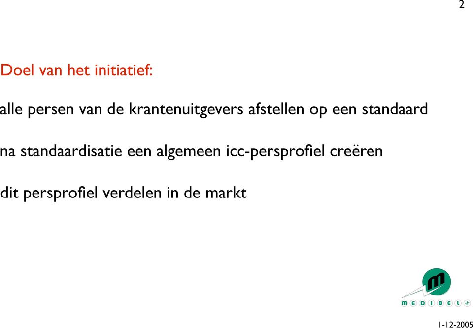 na standaardisatie een algemeen