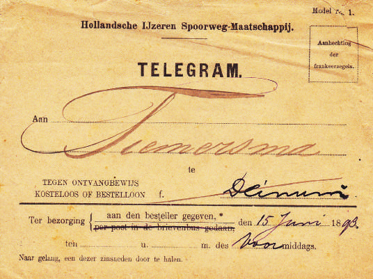 JAN CEES VAN DUIN Filatelistische elementen Deel 22: Telegrammen Inleiding Een telegram wordt ook beschouwd als een poststuk. Poststukken vormen één van de twaalf filatelistische elementen.