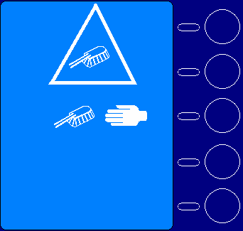 - AUTOMATISCHE REINIGING Voordat u de automatische reinigingscyclus opstart, dient u te checken of er voldoende wasmiddel in de containers aanwezig is en dat de wasmiddelslang correct in de container