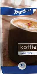 MARKANT KOFFIEPADS Bij aankoop van 3 artikelen 33.3% korting. Bijv: 3 zakken Markant koffiepads mokka van 9.96 voor 6.64 FESTILLANT SPARKLING 0% WIJN fles 750 ml.