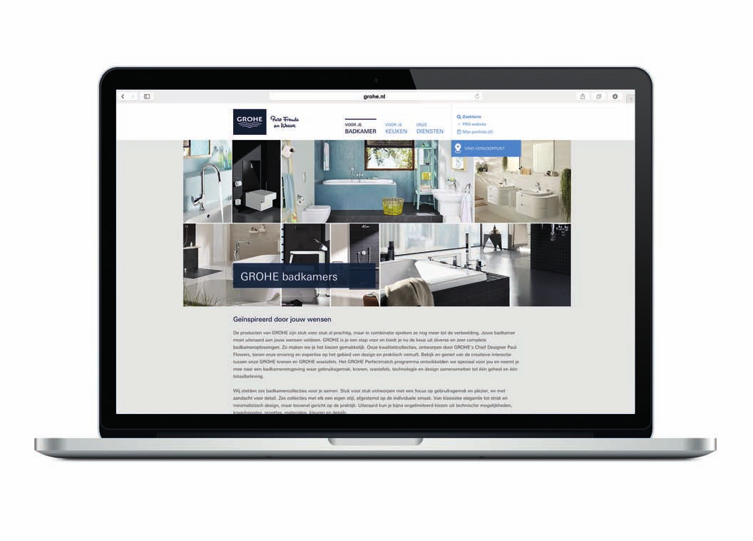 GROHE.NL Volg ons MEER INFORMATIE VIND JE OP ONZE WEBSITE WWW.GROHE.NL GROHE Nederland B.