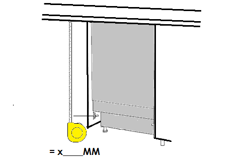 7. Verwijder na het aftekenen van de bevestigingspunten de aluminium montageplaten van de vaatwasserdeur. Boor op de afgetekende punten gaten van 4mm. 8.