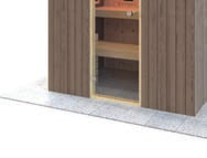 Kalahari De voordelige sauna Het ontwerp van de sauna Kalahari is uitgedacht voor de liefhebber van mooi hout en comfort.