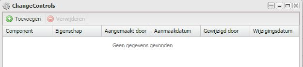 3 Locatie menu Het change controls menu kan worden geopend vanuit de detailfiches (contract, werkpostfiche, personenfiche, klantenfiche, aanvraag en opvolging) en vanuit de takenlijst.