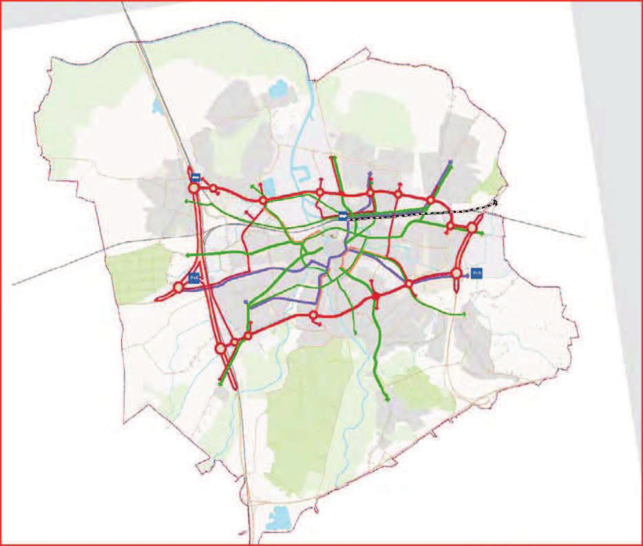 DRUKKE WEGEN GEMEENTE BREDA Voor de gemeente Breda worden de stadsontsluitingswegen en de secundaire stadsontsluitingswegen gezien als drukke wegen.