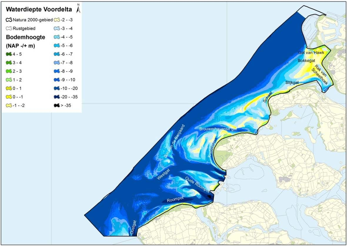 Natura 2000 Beheerplan Voordelta 2015-2021 september 2015 Figuur 2.5 Geulen in de Voordelta 2.4 
