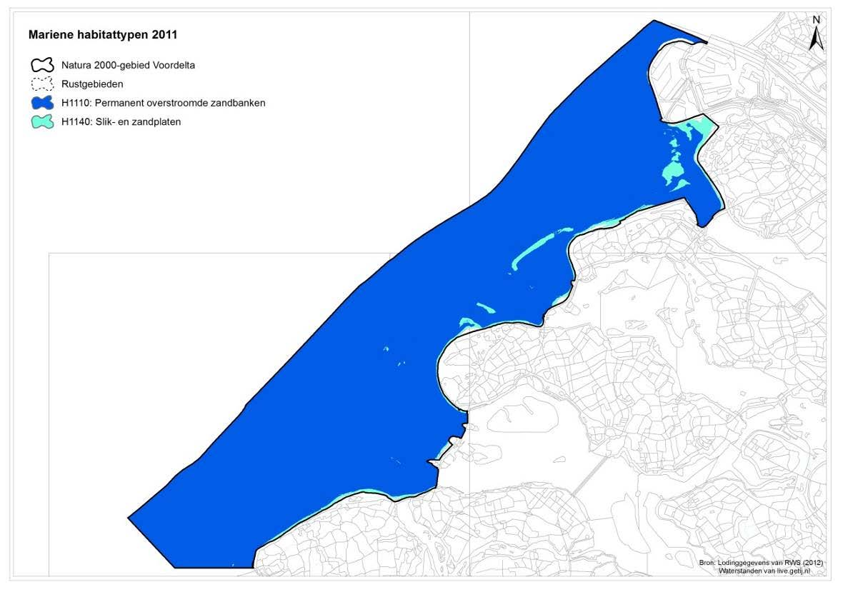 Natura 2000 Beheerplan Voordelta 2015-2021 september 2015 4 Instandhoudingsdoelstellingen In het Natura 2000-gebied Voordelta gelden instandhoudingsdoelstellingen voor de zes habitattypen en 36