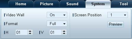 Het geluid aanpassen Hiermee kunt u de geluidsinstellingen aanpassen. Kies de gewenste weergaveapparaten in de lijst met sets en selecteer het tabblad Sound.