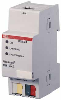 Technische gegevens ABB i-bus KNX Productbeschrijving De IP-interface 2.1 is een DIN-railapparaat dat fungeert als interface tussen KNX-installaties en IP-netwerken.