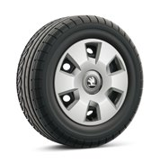 ŠKODA OCTAVIA VELGEN Sidus stalen velg 15" met wieldoppen 195/65 R15 Tekton stalen velg 16" met wieldoppen 205/55 R16 Velorum lichtmetalen velgen 16" 205/55 R16 Alcatras lichtmetalen