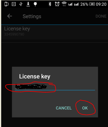 In de lijst met apps kiest u voor de ski App en klik vervolgens op de knop Instellingen/settings. Klik op License key en vul de licentie sleutel hier in.