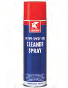 PE Cleaner Spray Reinigingsmiddel voor het reinigen en ontvetten van te lassen buizen, moffen en fittingen van PE, PP, PVDF en PB. Gebruiken in combinatie met Griffon Cleaner Cloth.