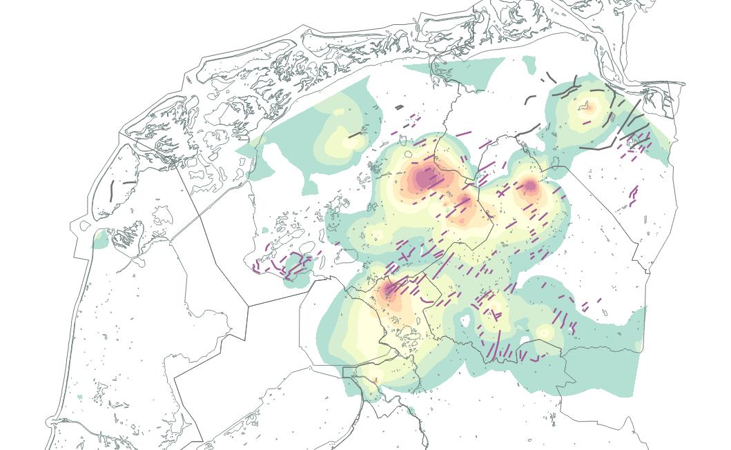 6.1.2 Bodemkaarten Op de bodemkaarten van Stiboka (zie literatuurlijst) zijn aan het maaiveld in Noord-Nederland ZW-NO gerichte kleiruggen te vinden. Deze zijn aanwezig op de aldaar aanwezige keileem.