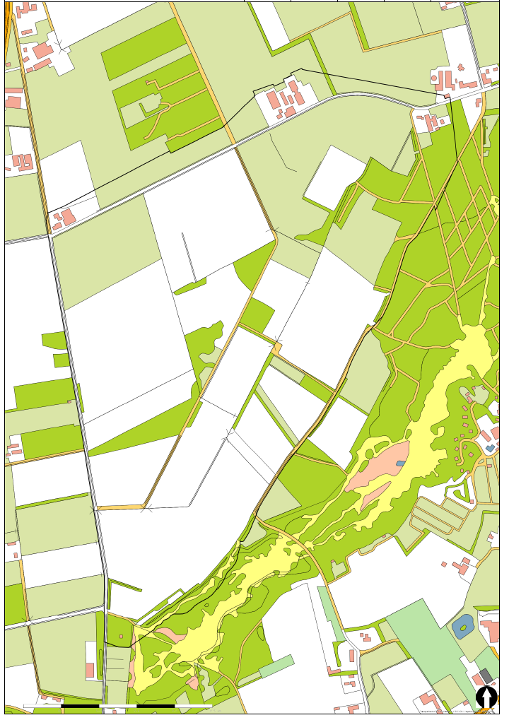 Figuur 2: Topografische kaart van het gebied Verslag