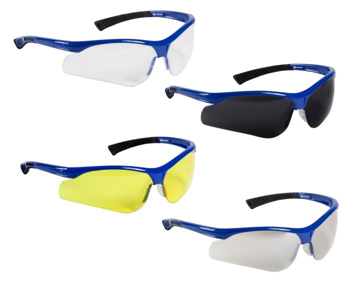 Weldsafe Veiligheidsbrillen Razor Moddieuze veiligheidsbril met comfortabele pasvorm. Glazen en frame vervaardigd van gehard policarbonaat.