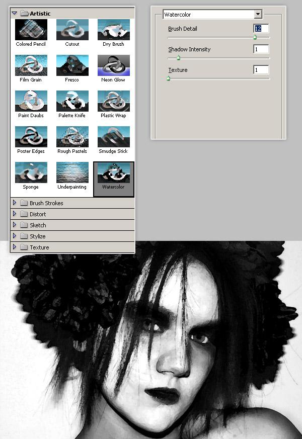 Stap 4 Er zijn verschillende manieren om een vorm met twee kleuren (zwart en wit) te maken van een foto.