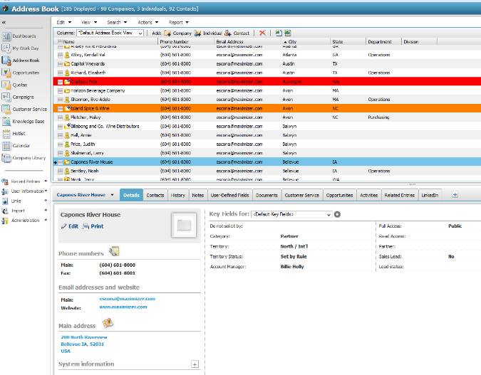 afdelingen onderling en via mobiele toegang altijd en overal een actueel overzicht van uw relaties mogelijk gemaakt. Waarom Maximizer CRM?