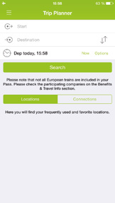Met de Reisplanner in de App kun je je reis van tevoren, op het station of zelfs in de trein plannen!