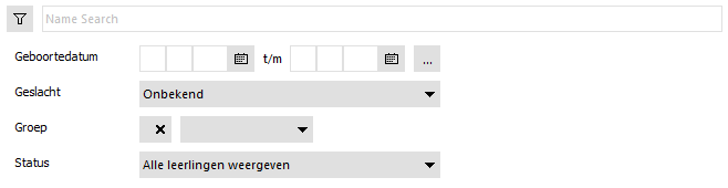 U kunt hier bijv. een specifieke naam van een specifieke leerling intypen, of één of enkele groepen selecteren.