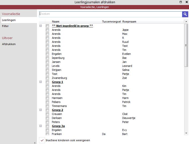 2) Bij het onderdeel Voorselectie, Filter bepaalt u uit welke periode journalen in de rapportage moeten worden opgenomen.