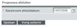 Opschuiven of afsluiten van prognoses Als de analyse achter de rug is, dan bepaalt u per (serie van) prognoses, wat er nog mee moet gebeuren.