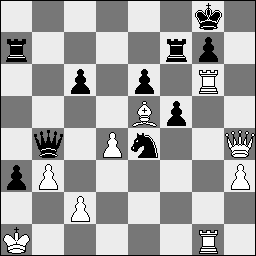 Wit : Luc Winants Zwart : Daniel Fridman 1.d4 c6 2.e4 d5 3.f3 e6 4.Pc3 Lb4 5.Lf4 Pf6 6.Dd3 O-O 7.O-O-O Lxc3 8.Dxc3 dxe4 9.fxe4 Pxe4 10.De1 f5 11.