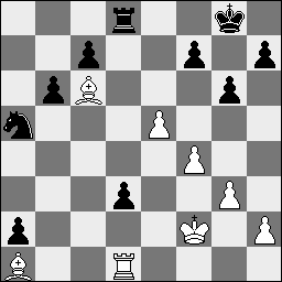 Kd3 Pf5 58.h5 Pg3 59.Kc4 Pxh5 60.Kxb4 Pxf6 ½-½ Wit : Jeroen Bosch Zwart : Geert van der Stricht 1.d4 Pf6 2.c4 e6 3.Pc3 Lb4 4.e3 O-O 5.Pge2 d5 6.a3 Le7 7.cxd5 Pxd5 8.Ld2 c5 9.dxc5 Lxc5 10.Dc2 b6 11.