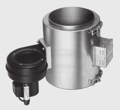 6) MET KOELVENTILATOR Voor elementen 1(meflex) of 3 (ZHK), ventilatie : enkelvoudig tot 26 m 3 /min, of
