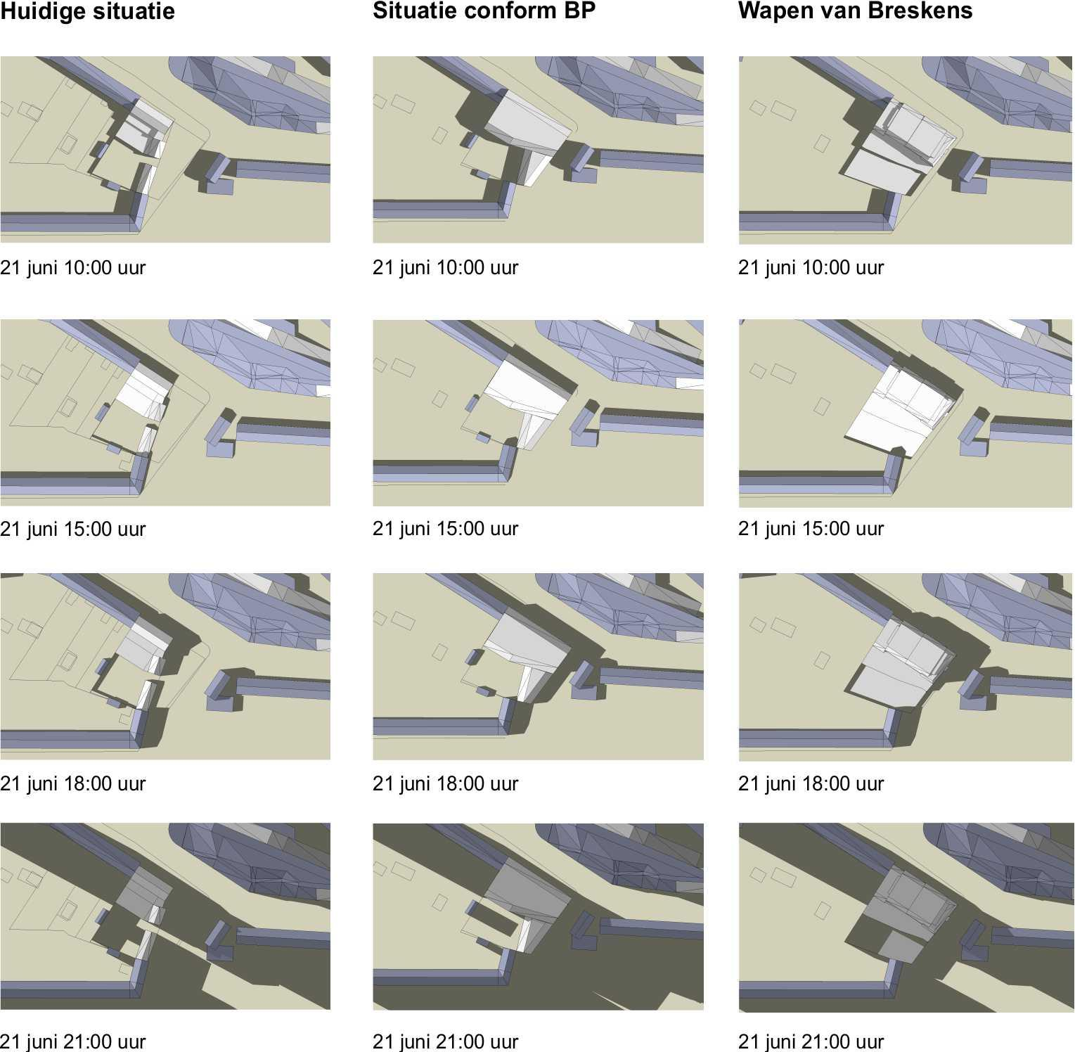 In dit diagram is te zien dat de sterkste schaduwwerking