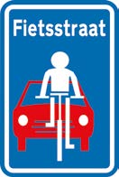 Opstelvak voor fietsers en bestuurders