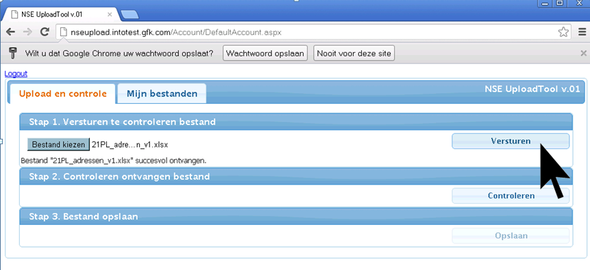 bestand. De bestandsnaam wordt rechts van Bestand kiezen weergegeven.