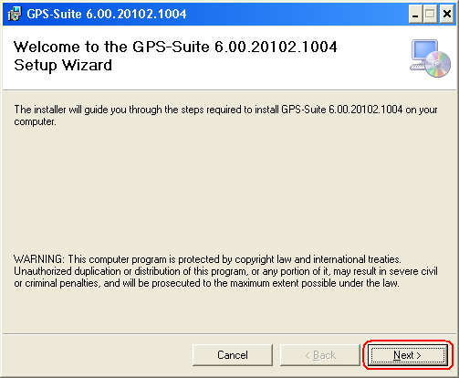 1. GPSSuite installeren Microsoft.Net Framework 4.0 moet geïnstalleerd zijn op PC. Druk Ctrl + klik hier om te zien welke versies geïnstalleerd zijn van.net Framework op deze PC De installatie van.