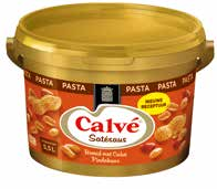 ) Calvé Satésaus Pasta 2,5 kg.