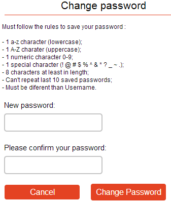 Password Paswoord Mot de passe When you first access Total Reward Online, you will be asked to change your temporary password.