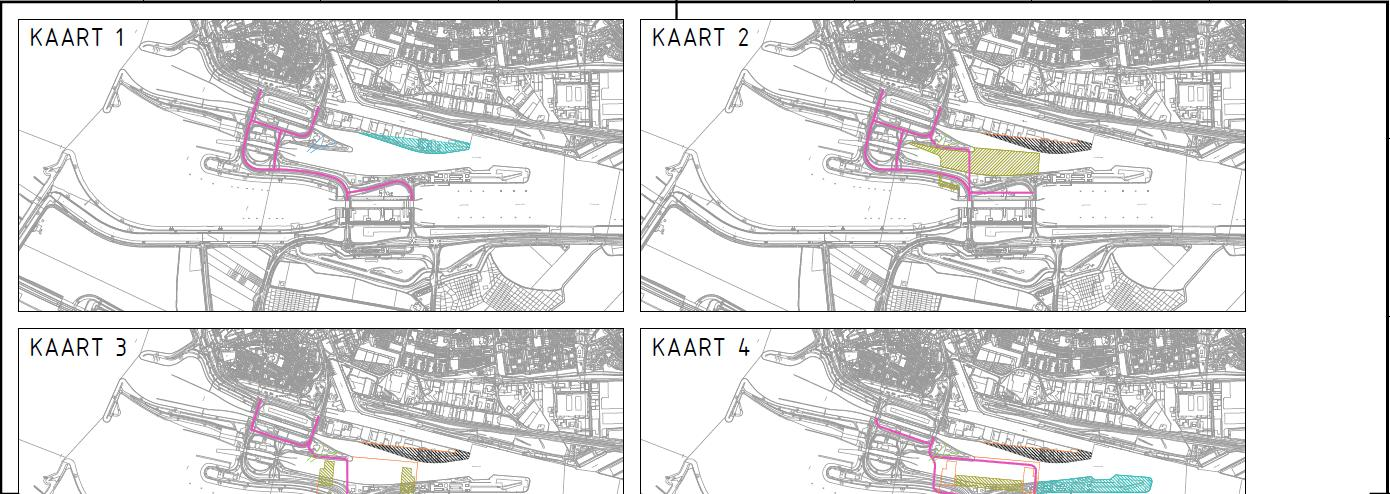 b. Wegverkeer wordt zoveel als mogelijk gescheiden van het bouwverkeer door de aanleg van een tijdelijke (vaste) brug tussen de Oostsluis en de Westsluis. 4.