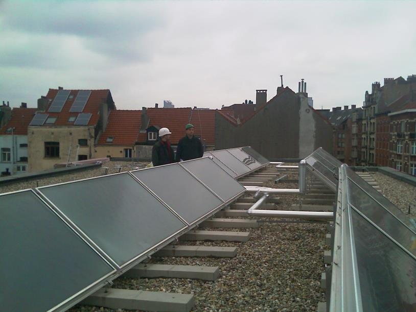 Klimaatregeling op zonneenergie Industrieel proces Bron : Energie + Bron: foto s