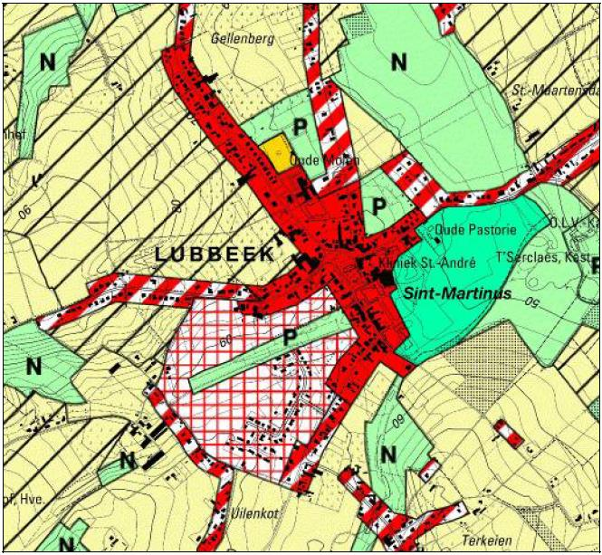 Figuur 10: geografisch plan, Bron: Gemeente Lubbeek (Legende in bijlage 1) 4 4. Kadering in het ruimtelijk structuurplan Vlaanderen.