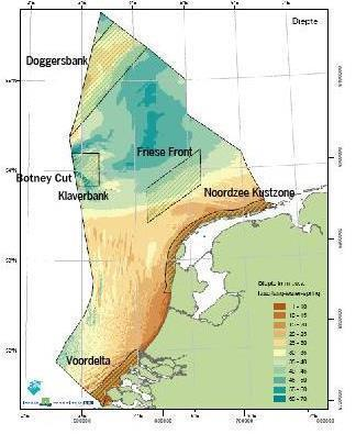 Waar gaan we heen? We varen vanuit Lauwersoog naar het midden van de Noordzee, op de grens met Engelse wateren.