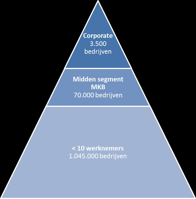 Doelgroep: Alleen bedrijven in het middensegment Achtergrond andere conclusies: