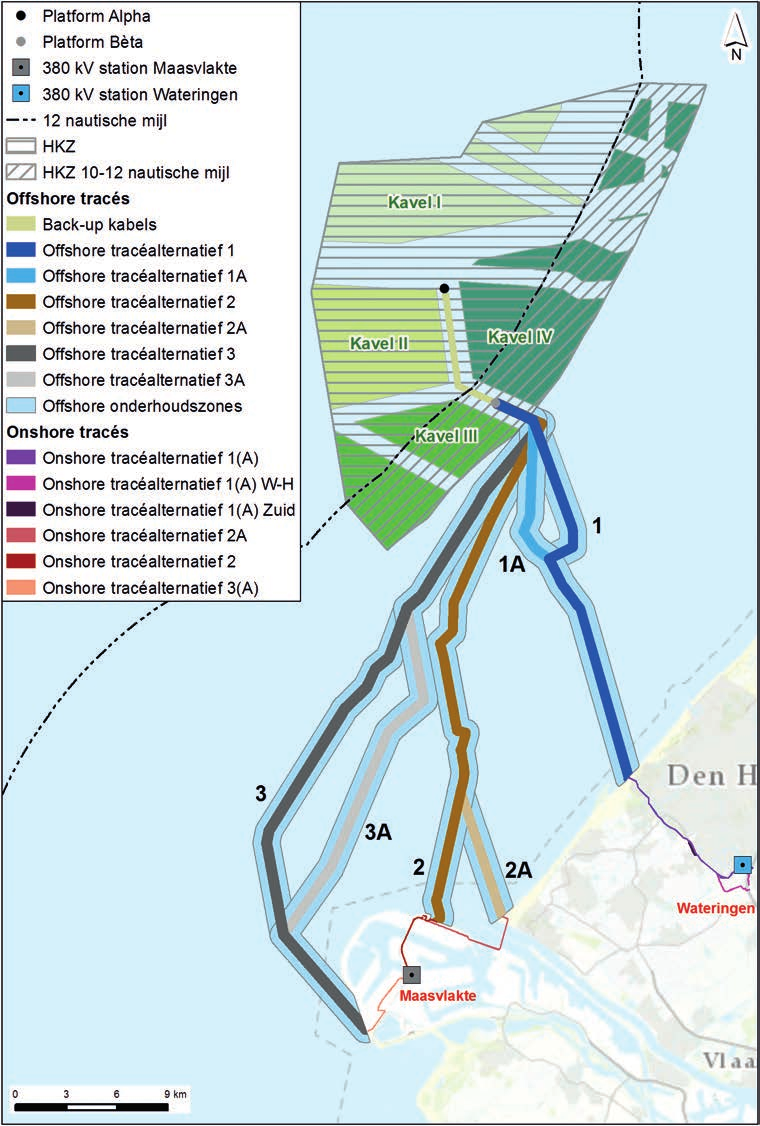 3 Informatie tracéalternatieven 3.1 Overzicht tracéalternatieven Afbeelding 3.1 geeft een overzicht van de zes tracéalternatieven. In tabel 3.